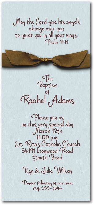 Bible Verse Catholic Baptism Invitation Wording